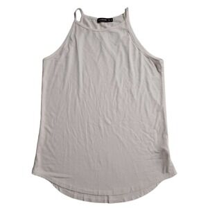 LouKeith‎ Womens Tank Top M Beige Spaghetti Strap Basic Casual Top